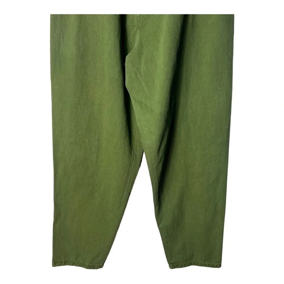 1378. BLANK NYC‎ SMOCKED WAIST HIGH RISE STRAIGHT LEG PANTS SIZE 28 OLIVE GREEN - Picture 12 of 12